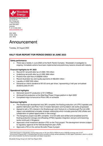 Vorschaubild Woodside Energy Halbjahresbericht 2023-h1
