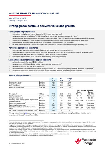 Vorschaubild Woodside Energy Halbjahresbericht 2025-h1
