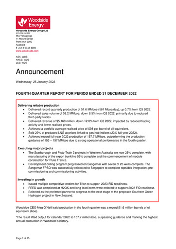 Vorschaubild Woodside Energy Quartalsbericht 2022-q4