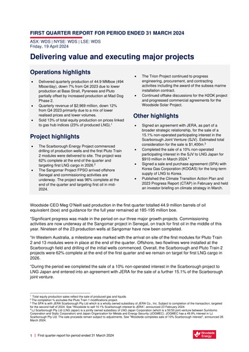 Vorschaubild Woodside Energy Quartalsbericht 2024-q1