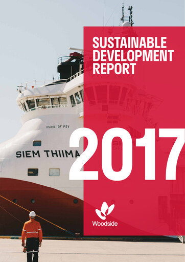 Thumbnail Woodside Energy Sustainability Report 2017