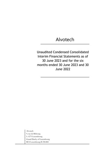 Thumbnail Alvotech Financial Statement 2023-h1