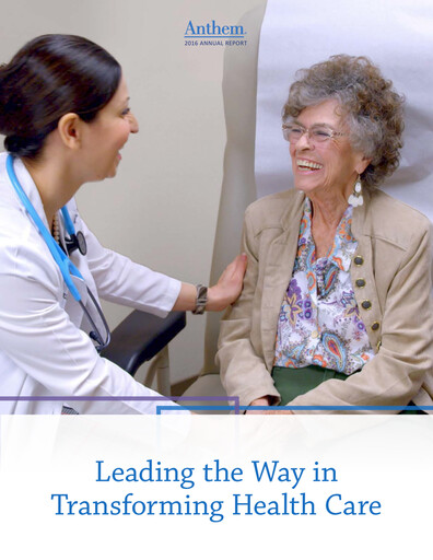 Thumbnail Elevance Health Annual Report 2016