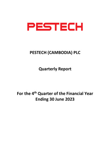 Thumbnail Pestech Cambodia Quarterly Report 2023-q4