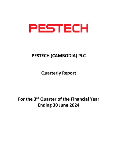 Thumbnail Pestech Cambodia Quarterly Report 2024-q3