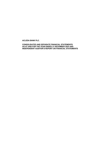 Miniature ACLEDA Bank Bilan financier 2025