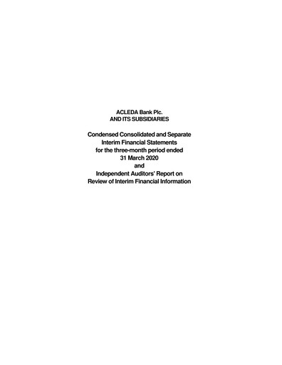 Thumbnail ACLEDA Bank Quarterly Report 2020-q1