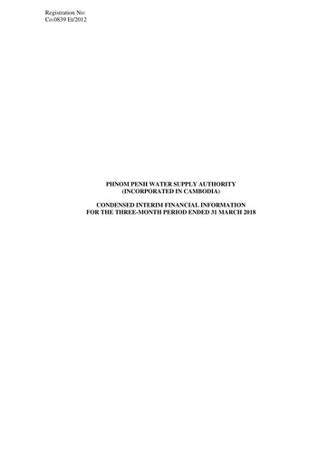 Thumbnail Phnom Penh Water Supply Authority Quarterly Report 2018-q1