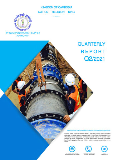 Thumbnail Phnom Penh Water Supply Authority Quarterly Report 2021-q2