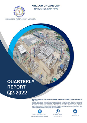 Thumbnail Phnom Penh Water Supply Authority Quarterly Report 2022-q2