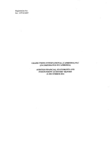 Thumbnail Grand Twins International Cambodia Financial Report 2016