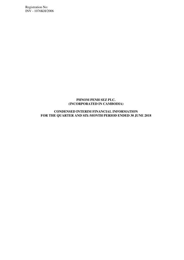 Thumbnail Phnom Penh SEZ Financial Statement 2018-h1