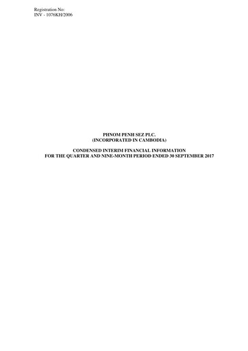 Thumbnail Phnom Penh SEZ Quarterly Report 2017-q3