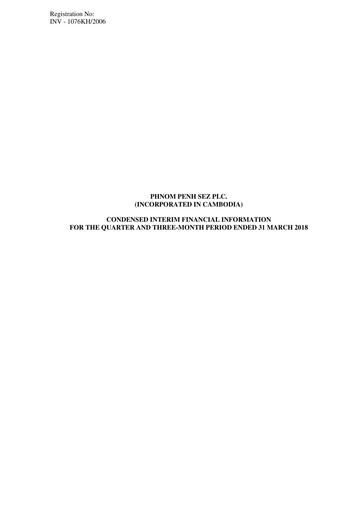 Thumbnail Phnom Penh SEZ Quarterly Report 2018-q1