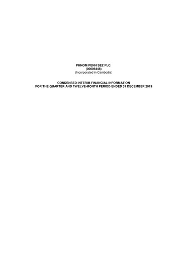 Thumbnail Phnom Penh SEZ Quarterly Report 2019-q4