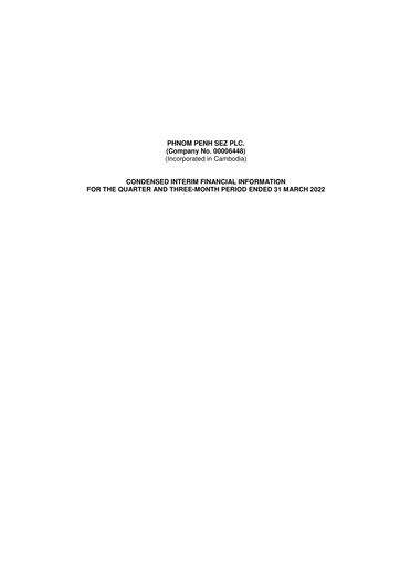 Thumbnail Phnom Penh SEZ Quarterly Report 2022-q1