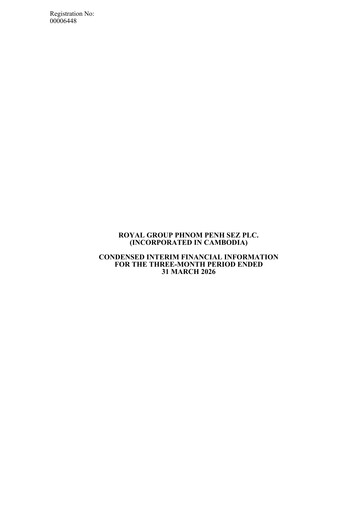 Thumbnail Phnom Penh SEZ Quarterly Report 2026-q1