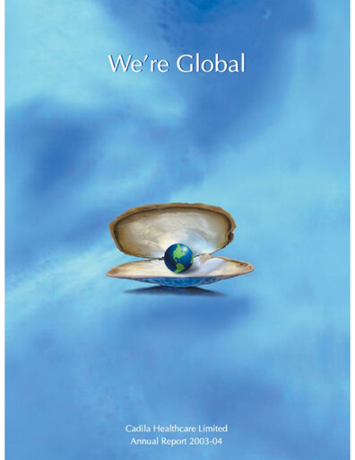 Vorschaubild Zydus Lifesciences Jahresbericht 2003-2004