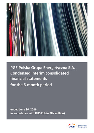 Thumbnail PGE Polska Financial Statement 2016-h1