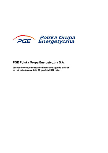 Thumbnail PGE Polska Financial Statement 2012