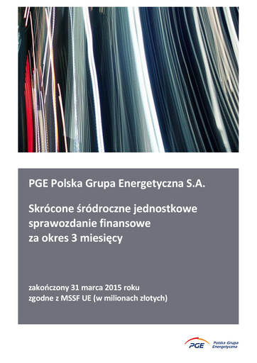 Thumbnail PGE Polska Quarterly Report 2015-q1