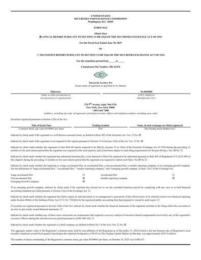 Thumbnail Treasure Global Annual Report 2024-2025