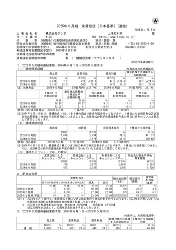 Thumbnail TENDA Financial Statement fy2025