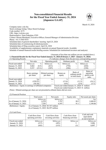 Thumbnail coly Financial Statement fy2023