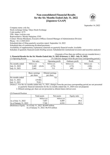 Thumbnail coly Quarterly Report fy2022-q2