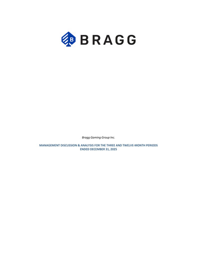 Vorschaubild Bragg Gaming Group Jahresbericht 2025