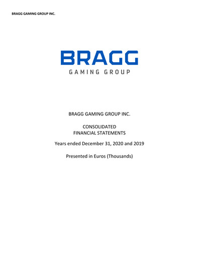 Vorschaubild Bragg Gaming Group Finanzmitteilung 2020