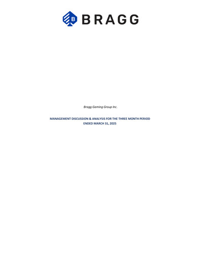 Vorschaubild Bragg Gaming Group Quartalsbericht 2025-q1