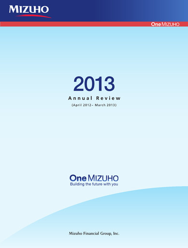 Thumbnail Mizuho Financial Group
 Annual Report 2013