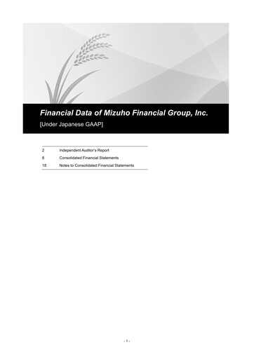 Thumbnail Mizuho Financial Group
 Financial Statement 2024