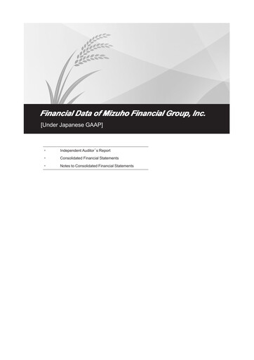 Thumbnail Mizuho Financial Group
 Financial Statement 2025
