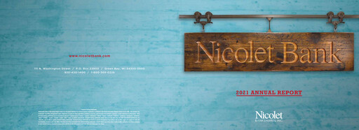 Miniature Nicolet Bankshares Rapport annuel 2021