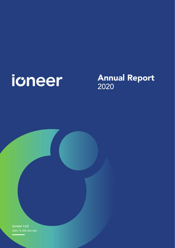 Thumbnail ioneer Annual Report 2020