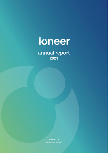Thumbnail ioneer Annual Report 2021