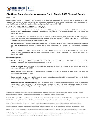 Thumbnail GigaCloud Technology Quarterly Report 2022-q4