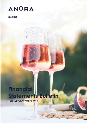 Miniature Anora Group Bilan financier 2022