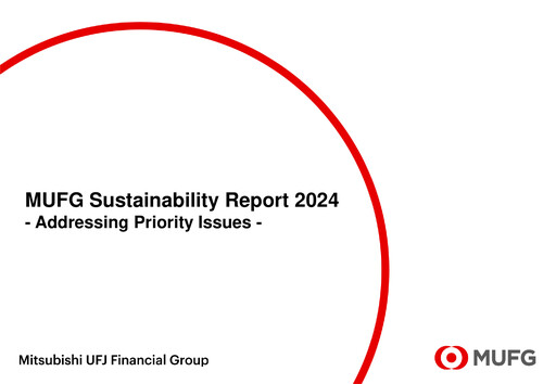 Thumbnail Mitsubishi UFJ Financial Sustainability Report 2024