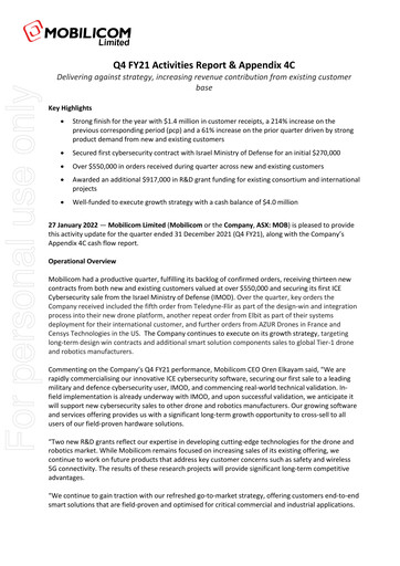 Thumbnail Mobilicom Quarterly Report 2021-q4