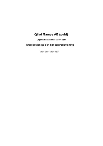 Thumbnail Qiiwi Games Annual Report 2021