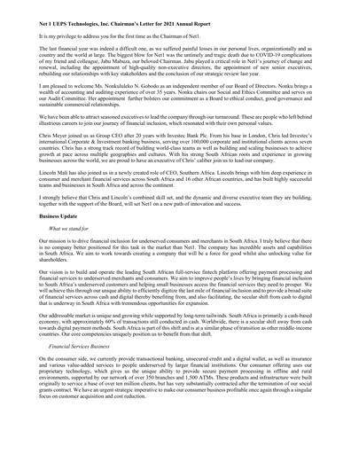 Thumbnail Lesaka Technologies Annual Report 2021