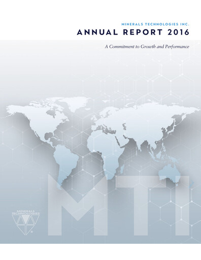 Vorschaubild Minerals Technologies Jahresbericht 2016
