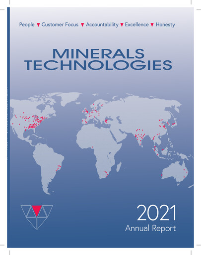 Vorschaubild Minerals Technologies Jahresbericht 2021