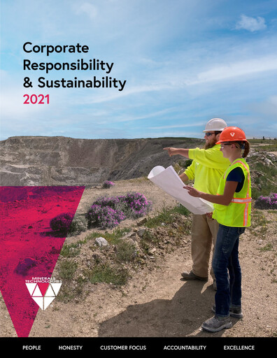 Vorschaubild Minerals Technologies Nachhaltigkeitsbericht 2021