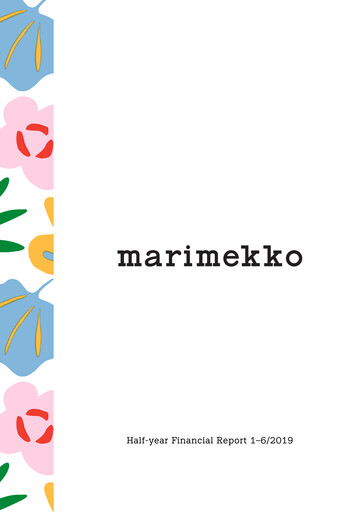 Thumbnail Marimekko Half-year Report 2019-h1