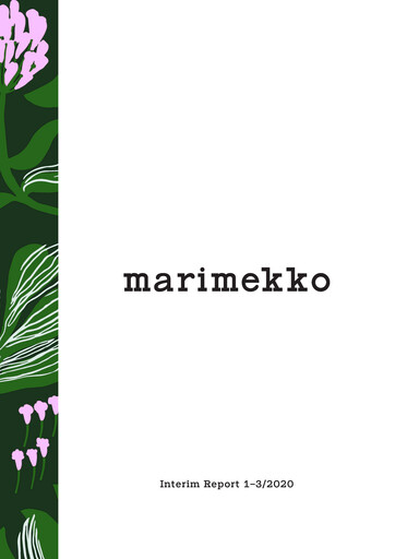 Thumbnail Marimekko Quarterly Report 2020-q1