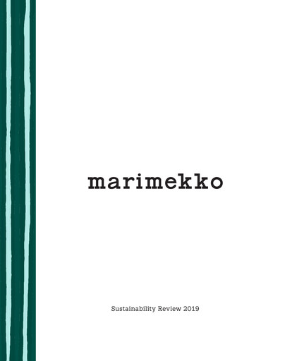 Thumbnail Marimekko Sustainability Report 2019